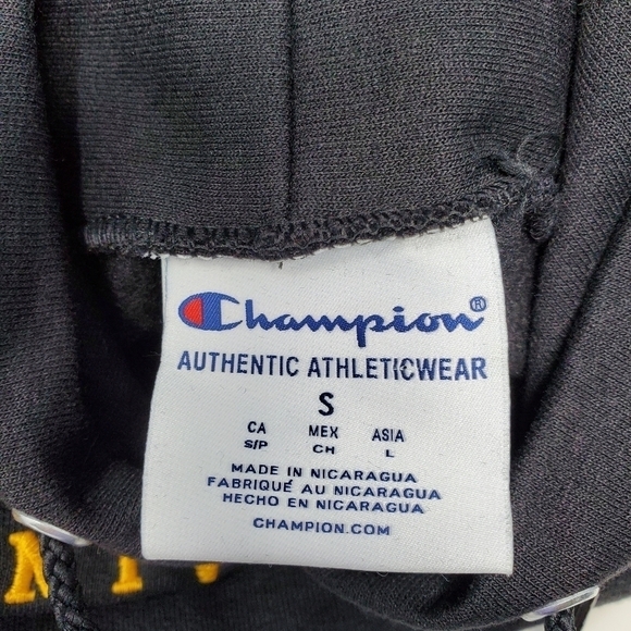 NWT CHAMPION BAYLOR UNIVERSITY BLACK HOODIE SWEATSHIRT UNISEX SMALL GREEN YELLOW - Picture 9 of 13